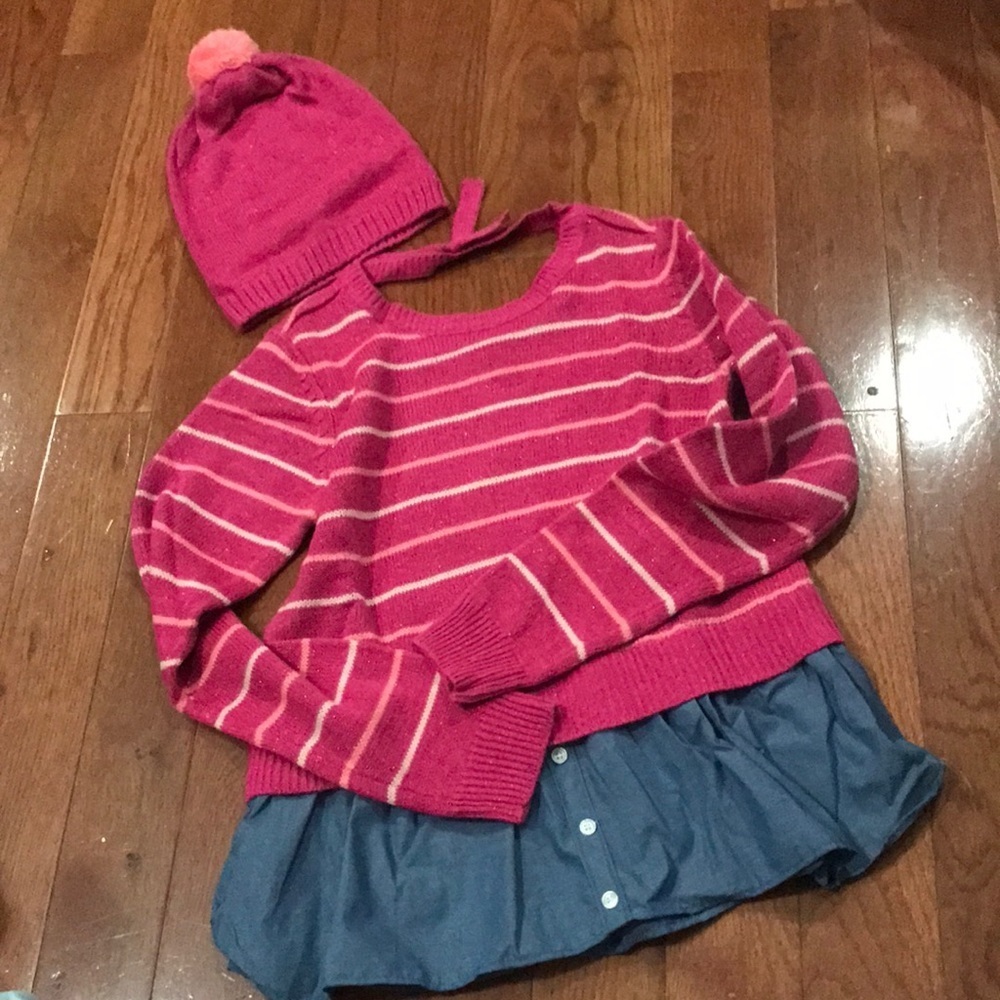 NWT kid’s PS Aeropostale sweater and hat 14